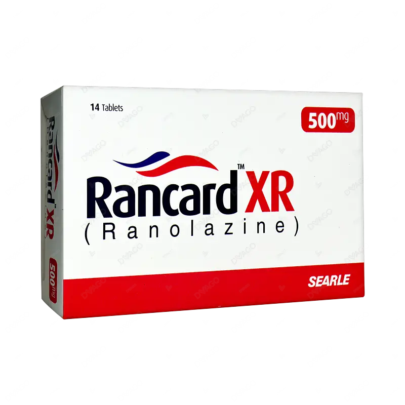 Rancard XR 500mg Tablet Ranolazine extended release - coronary artery disease – View Product Detail