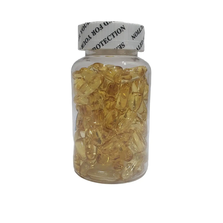 vitamin E and fish oil capsules