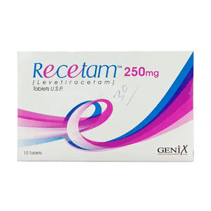 Recetam 250mg Levetiracetam Tablet Epilepsy | Derma.pk