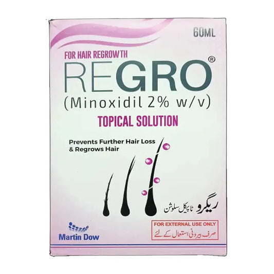 Regro 2% Solution 60ml – Hair Regrowth Treatment for Male Pattern Baldness