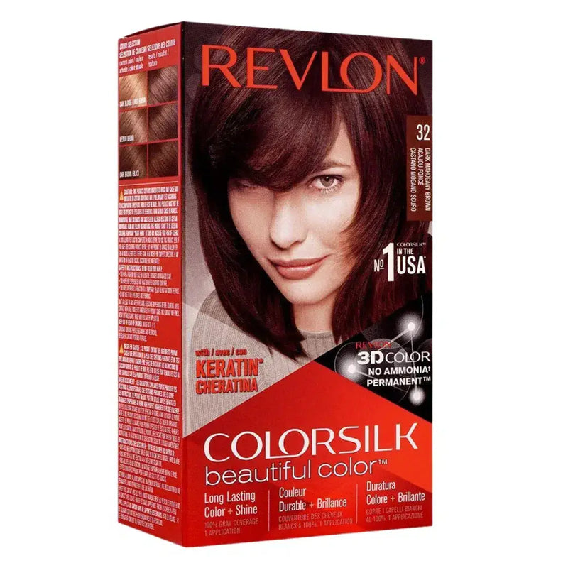 Revlon Colorsilk Hair Color 32 Dark Mahogany Brown - derma.pk