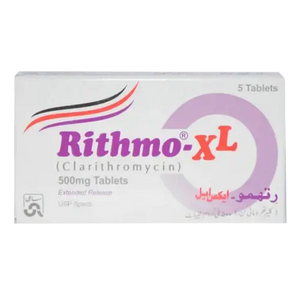 Rithmo XL 500mg Tablet – Clarithromycin Extended-Release for Bacterial Infections
