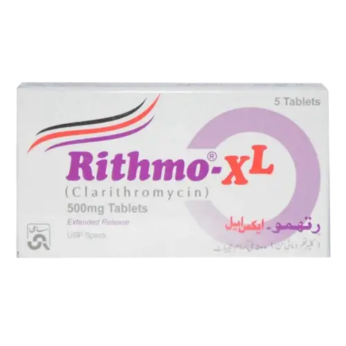 Rithmo XL 500mg Tablet – Clarithromycin Extended-Release for Bacterial Infections