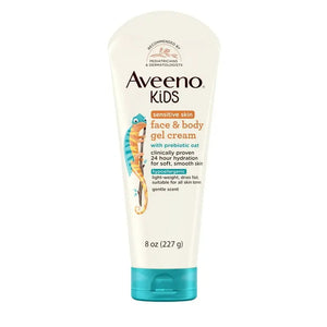 Aveeno Kids Face and Body Gel Cream Lotion for Sensitive Skin, 227g