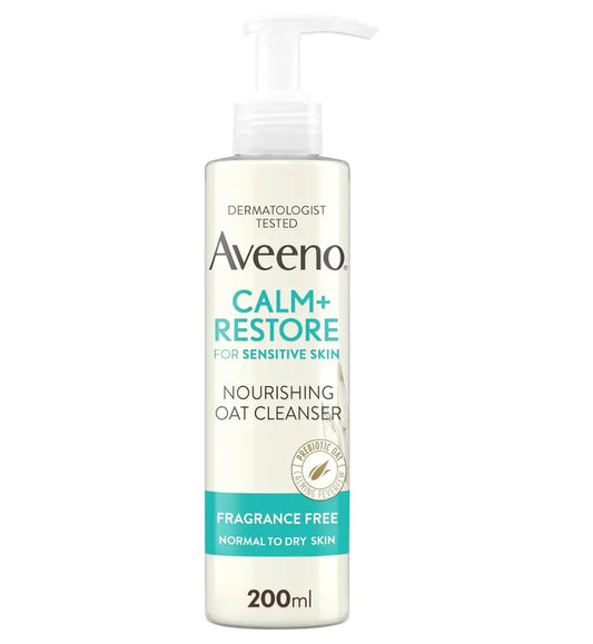 Aveeno Calm + Restore Nourishing Oat Cleanser 200 ML – front of packaging
