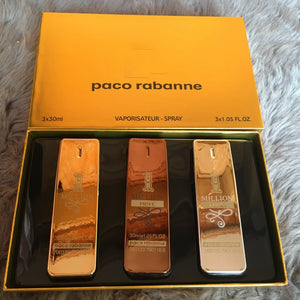 Paco Rabanne 1 Million 3-in-1 Perfume Gift Set for Men 30ml Each