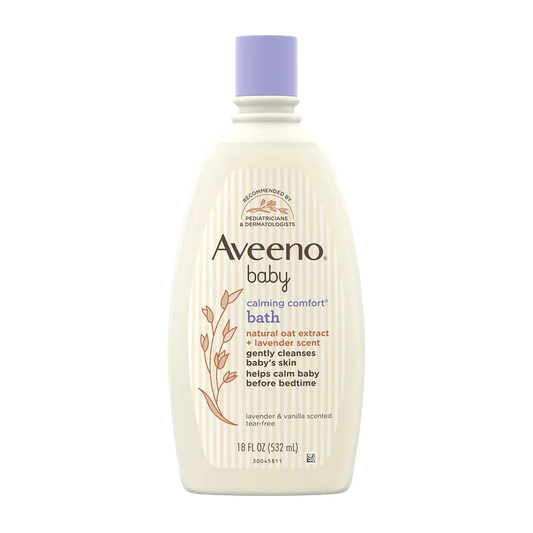 Aveeno Baby Calming Comfort Bath 532ml – front of packaging