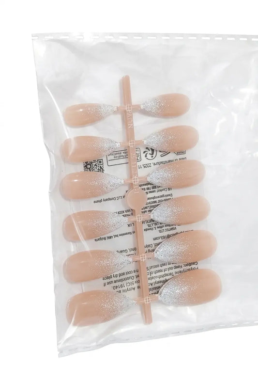 Shein False Nails with White glitter product photo