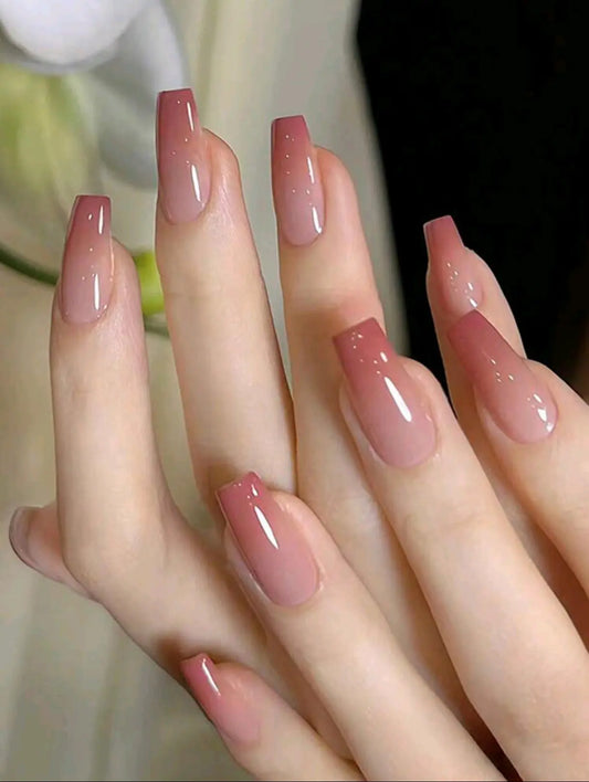 Shein Gradient Ombre 24pcs False Nails – front of packaging