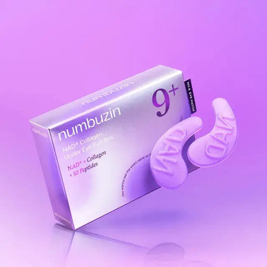 Numbuzin No.9 Nad+ Collagen Under Eye Patches 8g x 5 pairs – front of packaging