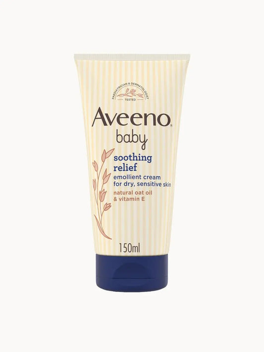 Aveeno Baby Soothing Relief Emollient Cream 150ml – front of packaging