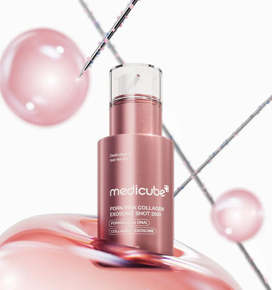 Medicube Pdrn Pink Collagen exosome shot ampoule 2000 30ml – front of packaging