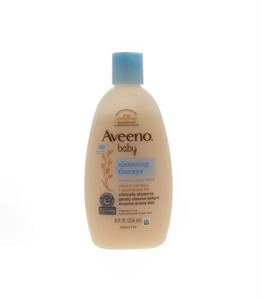 Aveeno, Baby, Cleansing Therapy Moisturizing Wash, Fragrance Free, 8 FL OZ (236 ML) product photo