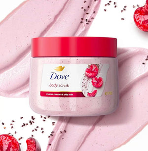 Dove Crushed Cherries & Chia Milk Body Scrub 425g