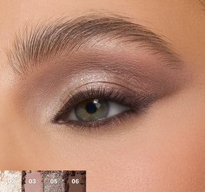 Derma.pk Morphe 6-Pan Eye shadow Palette-Rich Glitch – close-up product detail