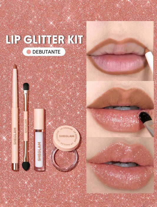 Sheglam Lip Dazzler Glitter Kit – front of packaging