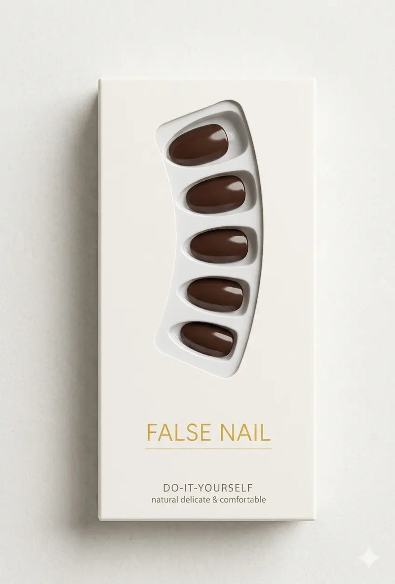 Shein False Nails ( Maroon )