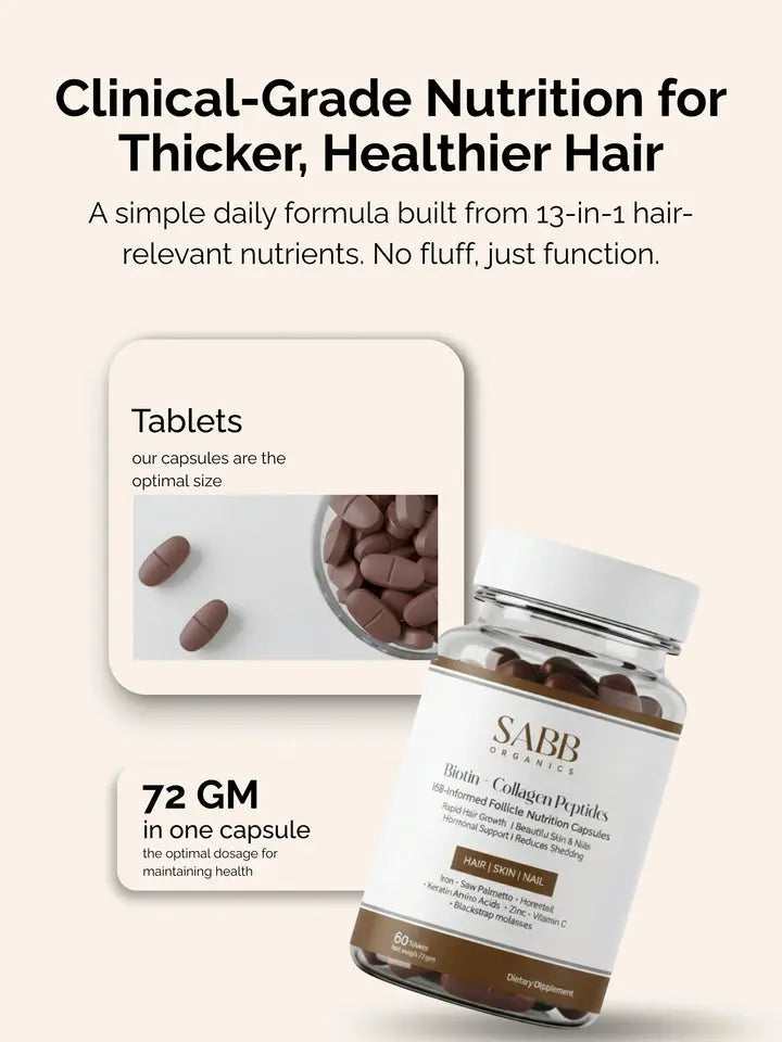 Sabb Organics Chubby Hair 60 tabs