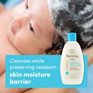 Derma.pk Aveeno Baby daily moisture healthy start newborn wash probiotic oat 236ml – additional product angle
