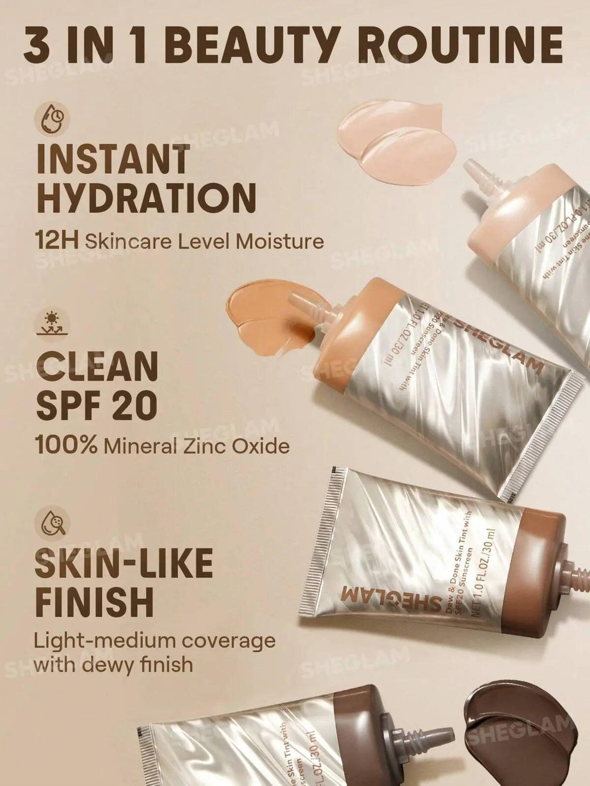 Derma.pk Sheglam Dew & Done Skin Tint With SPF20 – additional product angle
