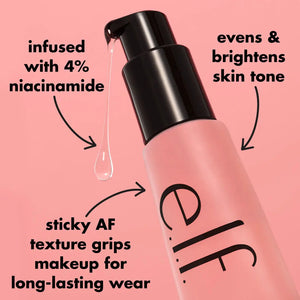 ELF Power Grip Primer + 4% Niacinamide 24ml – back of packaging