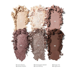 Derma.pk Morphe 6-Pan Eye shadow Palette-Rich Glitch – additional product angle