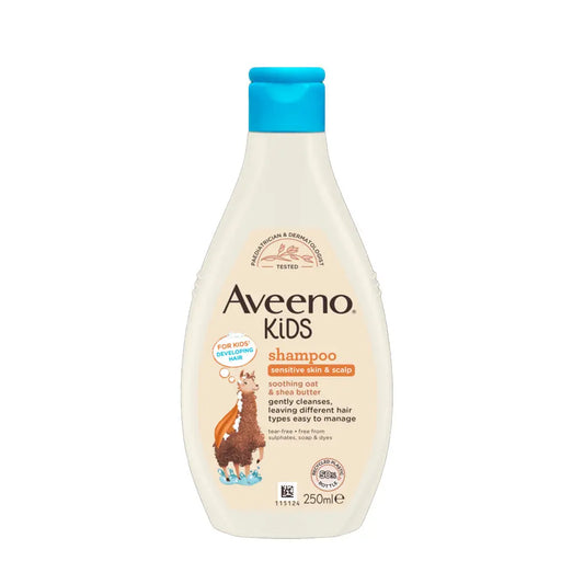 Aveeno Baby Kids Shampoo for Sensitive Skin and Scalp 250ml – front of packaging
