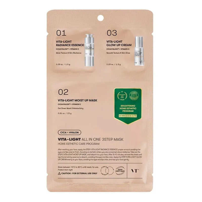 VT Cosmetics Vita Light All-In-One 3-Step Mask (1 PC)