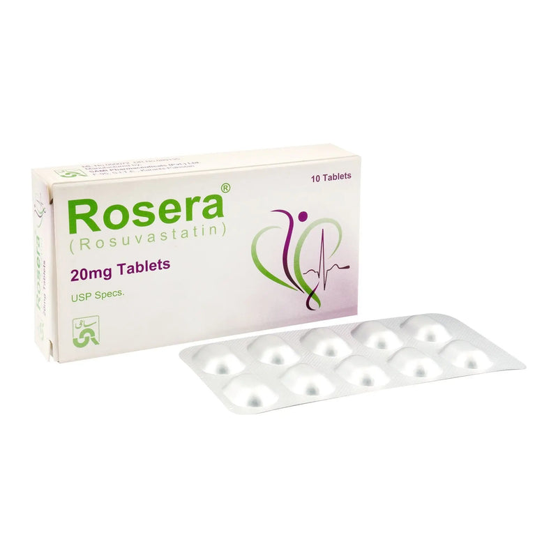 Rosera 20mg Tablets – Rosuvastatin for Cholesterol & Cardiovascular Health