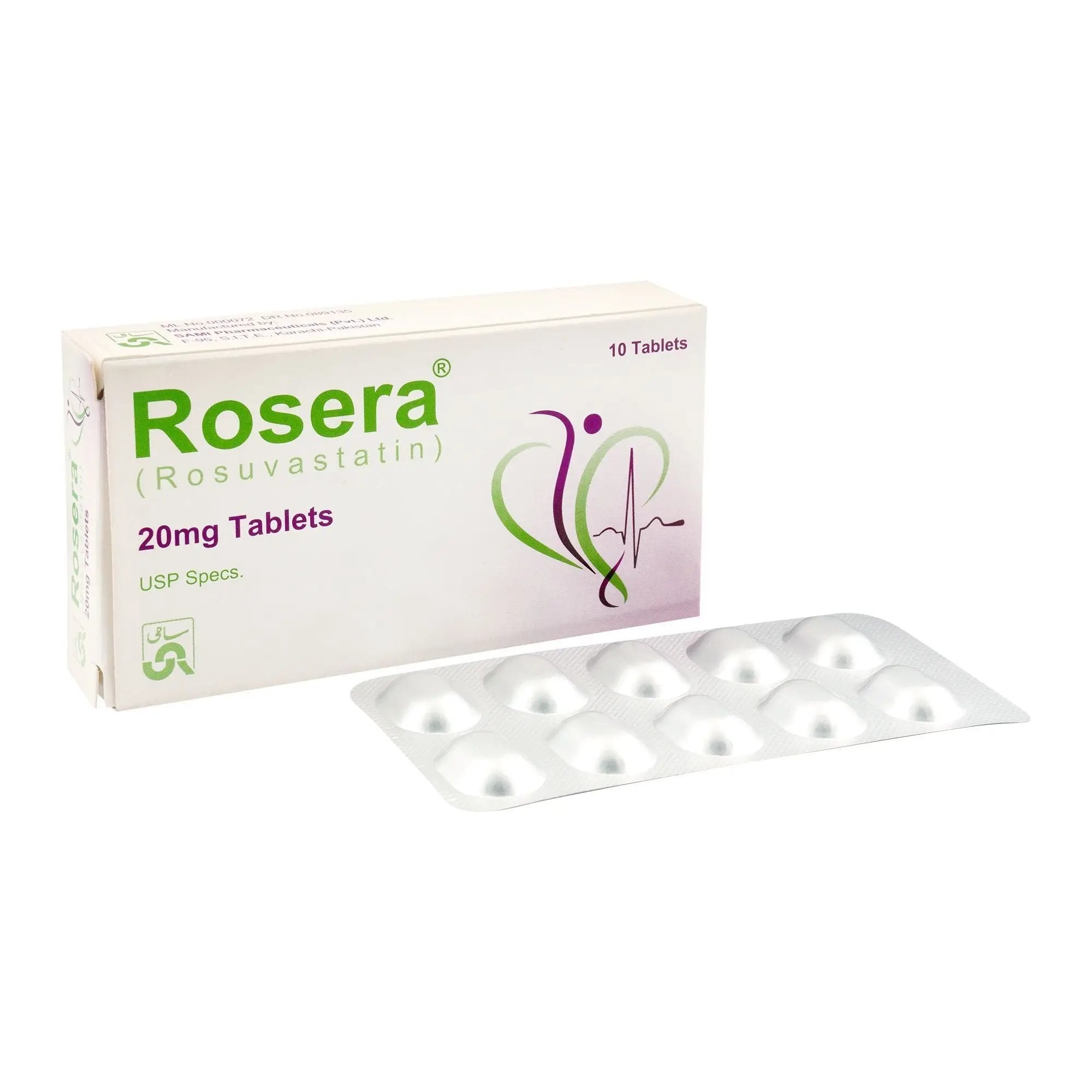 Rosera 20mg Tablet – Rosuvastatin for Cholesterol and Cardiovascular Health
