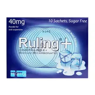 Ruling+ Sachets 40mg ��� Omeprazole + Sodium Bicarbonate for GERD Treatment