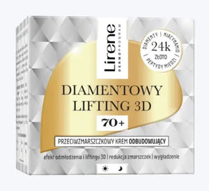 Lirene Diamond Lifting 3D Anti Wrinkle 70+ Rebuilding Cream