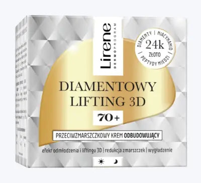 Lirene Diamond Lifting 3D 70+ Rebuilding Cream for intensive skin reconstruction