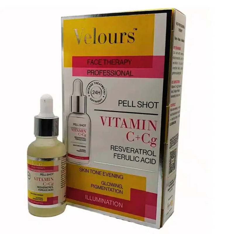 Velours Pell-Shot Vitamin C CG Serum with Resveratrol & Ferulic Acid 30ml