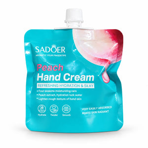 Sadoer Peach Hand Cream - Refreshing Hydration & Silky