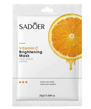 Sadoer Vitamin C Brightening Facial Mask – Glow, Refresh & Revitalize Skin