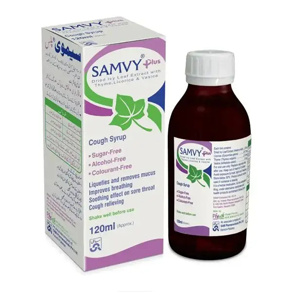 Samvy Plus Syrup 120ml — Multivitamin & Mineral Supplement