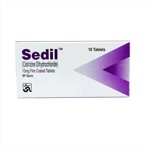 Sedil 10mg Tablet 30s — Cetirizine Allergy Relief | Sami Pharma