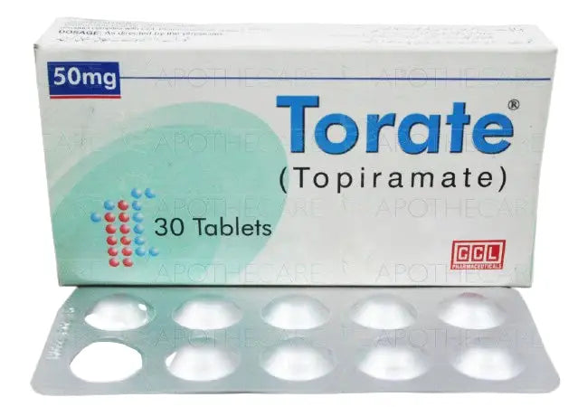 Torate 50mg Tablet — Topiramate for Epilepsy and Migraine