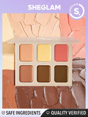 Sheglam Stereo Face SIX Color Powder Palette – back of packaging