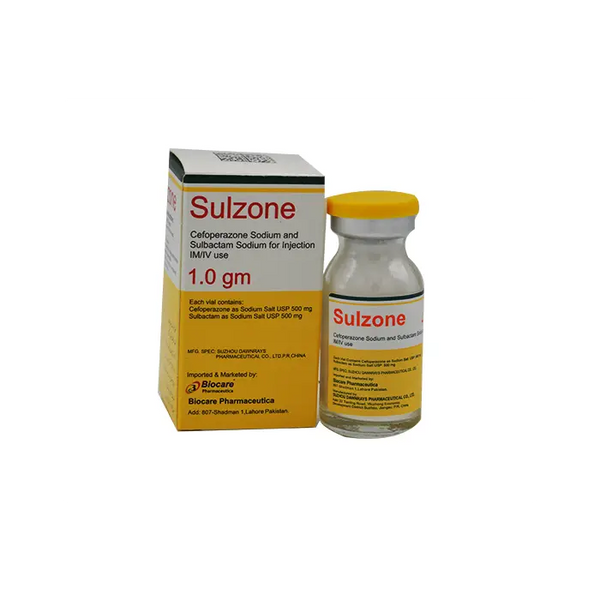 Sulzone 1gm Injection – Broad-Spectrum Antibiotic for Bacterial Infections
