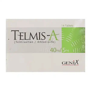 Telmis-A 40/5mg Telmisartan + Amlodipine Tablets – Available in Pakistan