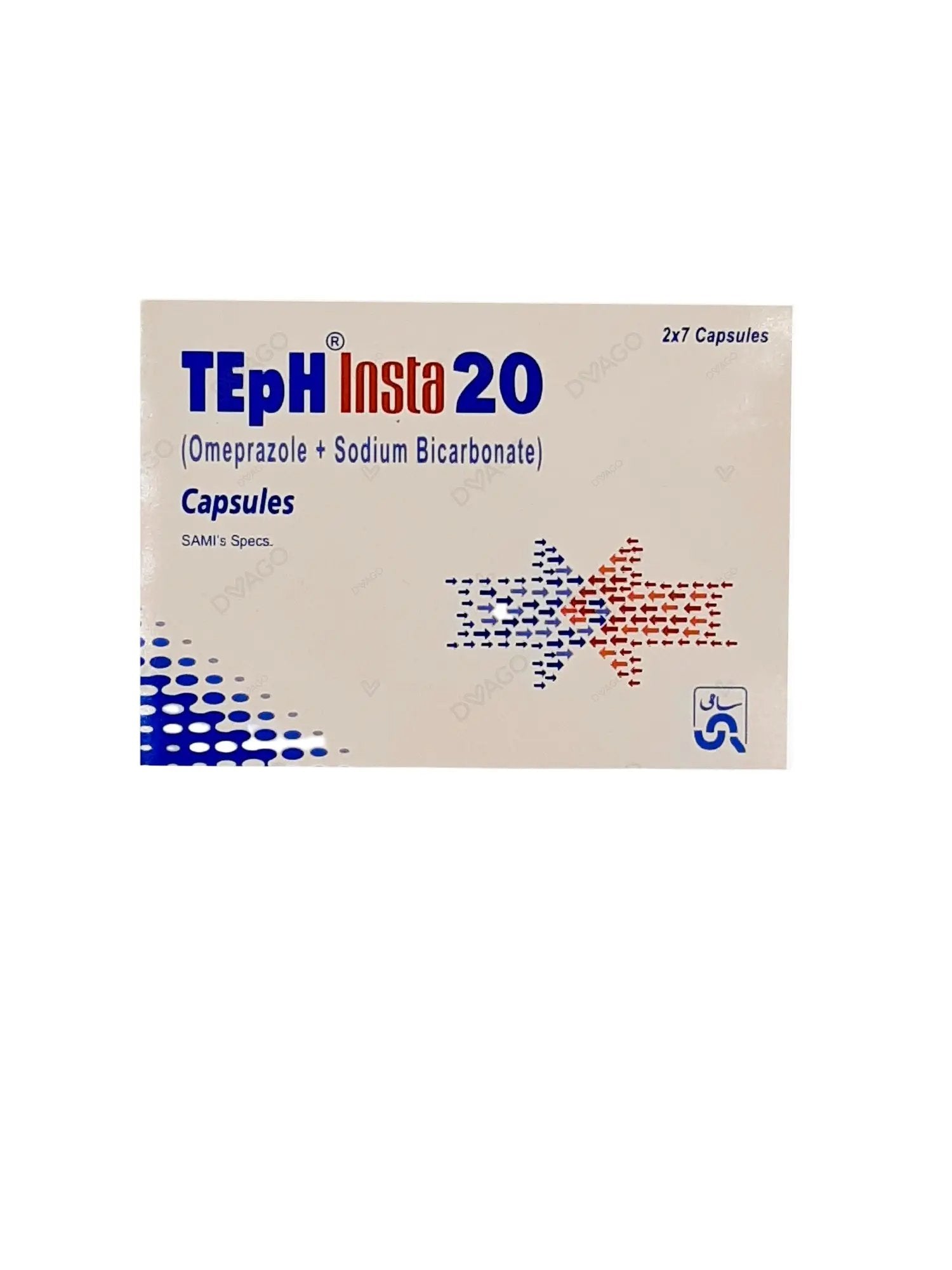 Teph Insta 20mg Capsule – Omeprazole for Instant Acidity and Heartburn Relief