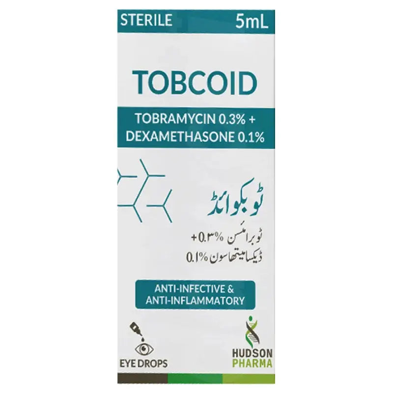 Tobcoid Tobramycin + Dexamethasone Eye Drops 5ml