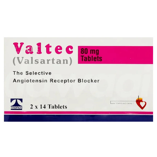 Valtec Tablet 80mg 28’s – Hypertension and Cardiovascular Health - Derma.pk