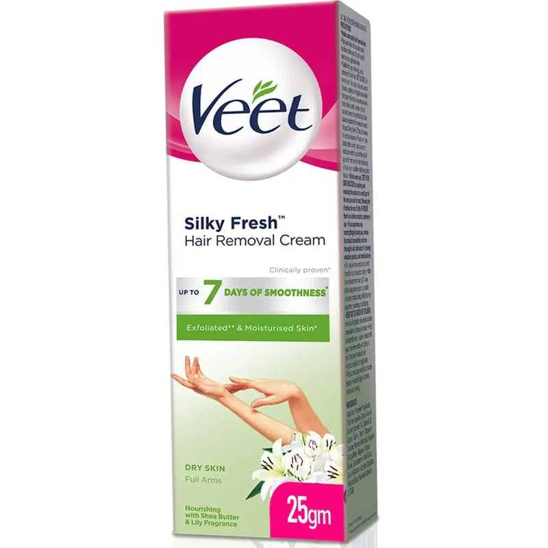 Veet Pure Hair Removal Cream For Dry Skin 25g – With Shea Butter & Lily Fragrance