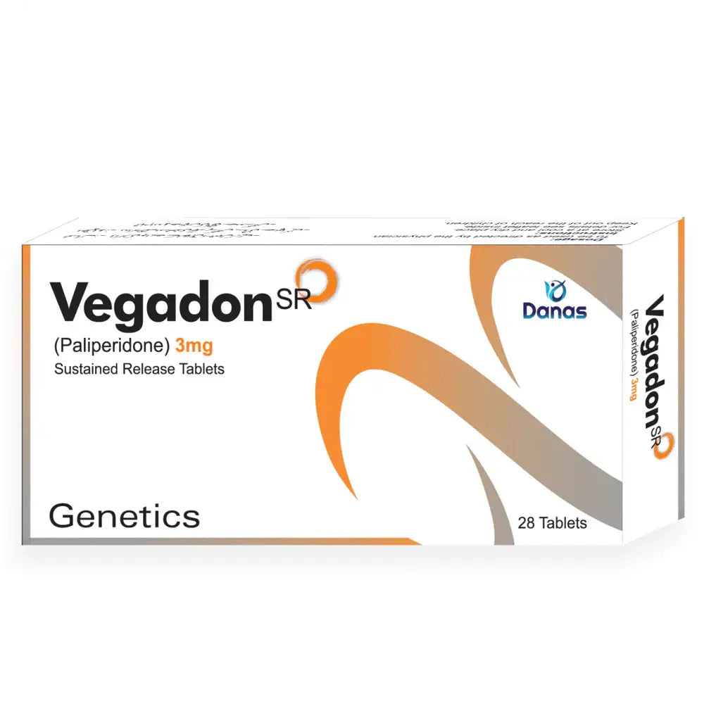 Vegadon SR 3mg Tablet — Paliperidone SR Antipsychotic | Derma.pk