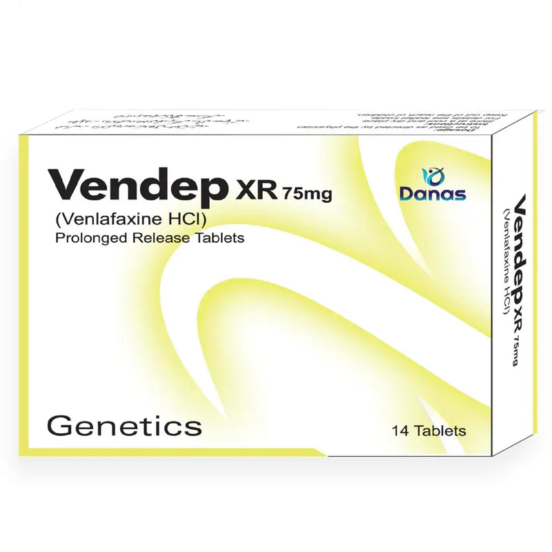 Vendep XR 75mg Tablets – Venlafaxine HCl