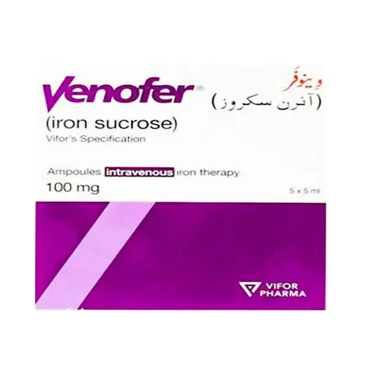 Venofer Injection (Iron Sucrose) – Iron Deficiency Anemia – Available in Pakistan