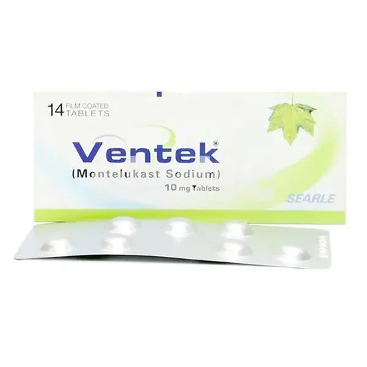 Ventek 10mg Tablet (Montelukast) – Asthma & Allergy Control – Available in Pakistan
